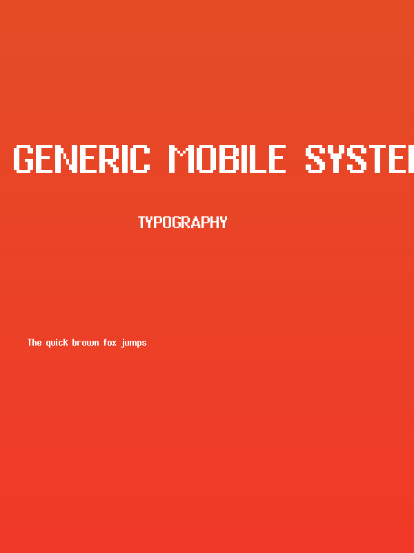 Generic Mobile System Poster