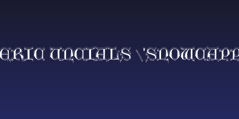 Generic Uncials 'Snowcapped' Social Header