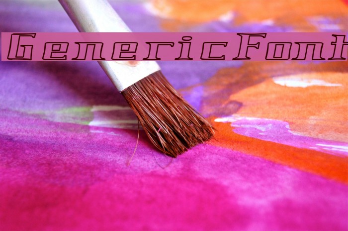GenericFont Example 3