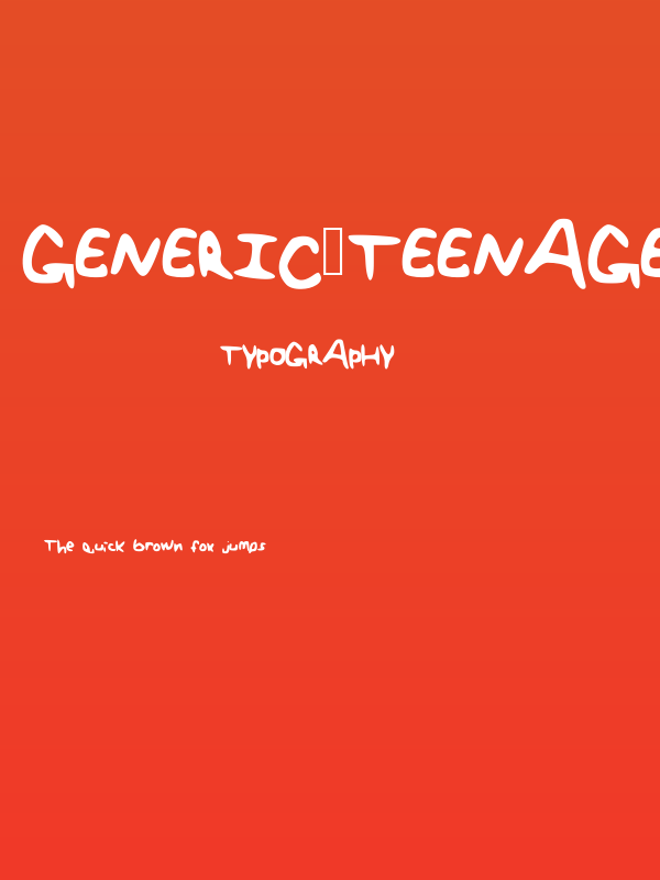 Generic_Teenager Poster