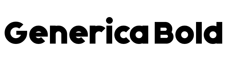 Generica Bold  Free Fonts Download