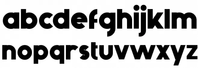 Generica Bold Font LOWERCASE