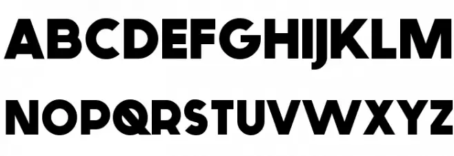Generica Bold Font Litere mari