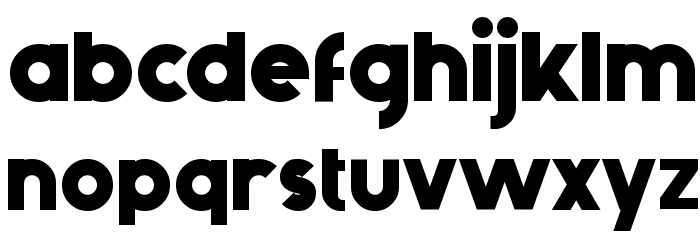 Generica Bold Font LOWERCASE