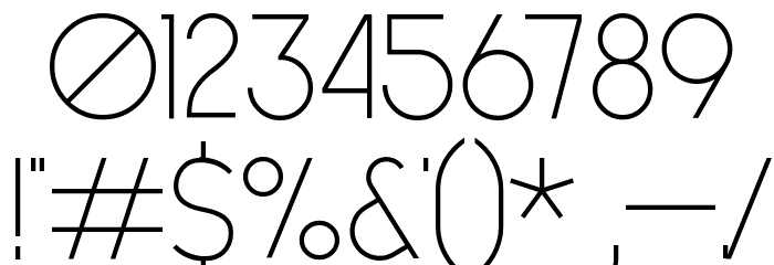 Generica Font OTHER CHARS