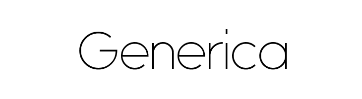 Generica  les polices de caractères gratuit tlcharger