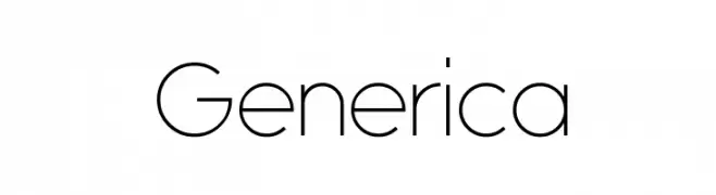 Generica  les polices de caractères gratuit tlcharger