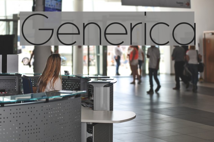 Generica Font examples