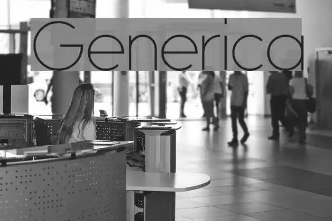 Generica フォント examples