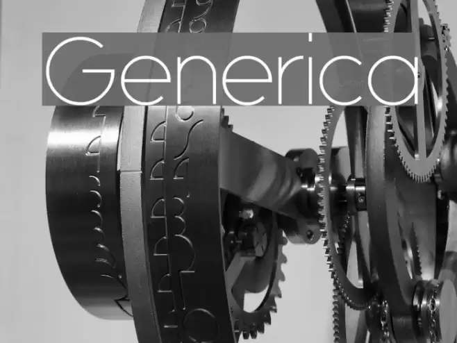 Generica フォント examples