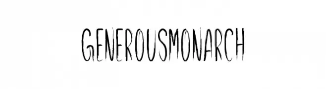 Generous Monarch  Fuentes Gratis Descargar