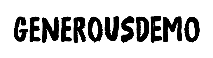 GenerousDEMO Font