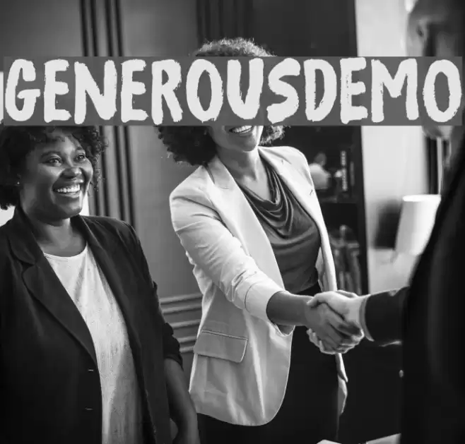 GenerousDEMO Font examples