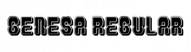 Genesa Regular  Скачать бесплатные шрифты