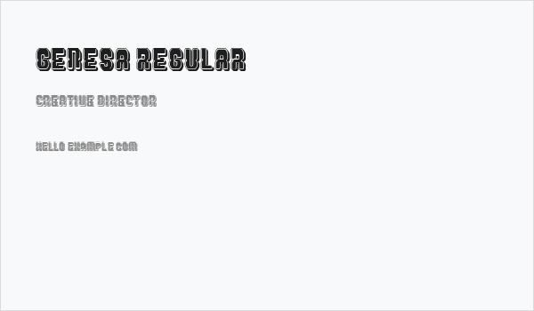 Genesa Regular Business Card