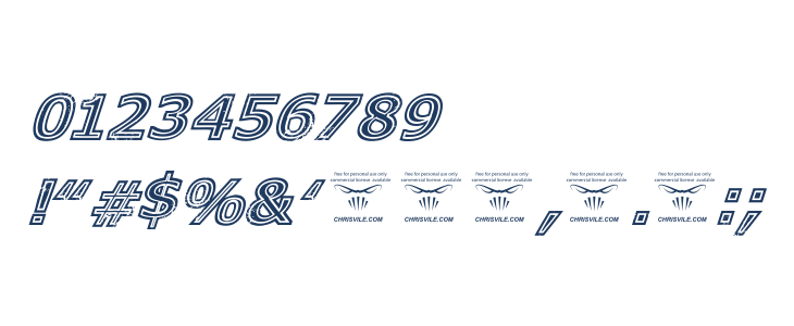 Genesee St Black Italic Other Characters