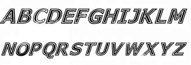 Genesee St Black Italic Шрифта ВЕРХНИЙ