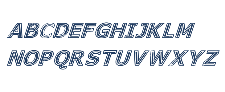 Genesee St Black Italic Lowercase