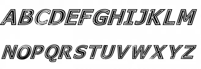 Genesee St Black Italic फ़ॉन्ट लोअरकेस