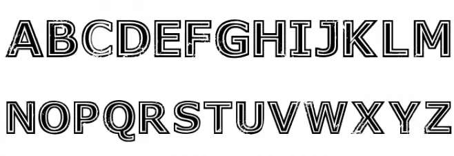 Genesee St Black Шрифта ВЕРХНИЙ