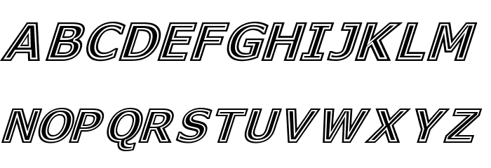 Genesee St Italic Font LOWERCASE