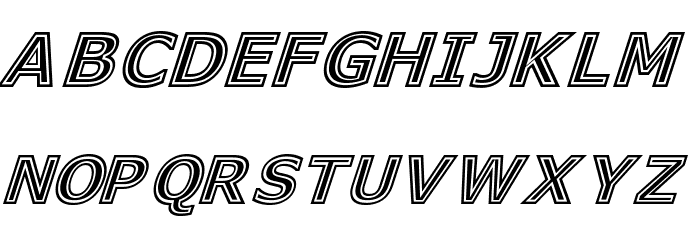 GeneseeSt-Italic Font LOWERCASE