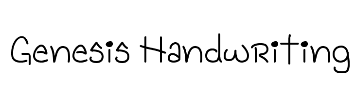Genesis Handwriting  Скачать бесплатные шрифты