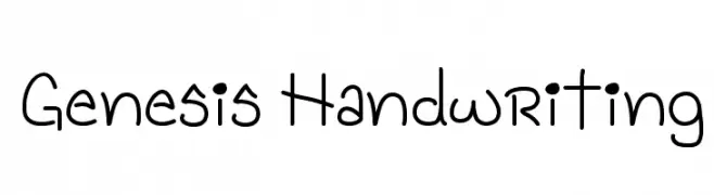 Genesis Handwriting  नि: शुल्क फ़ॉन्ट्स डाउनलोड