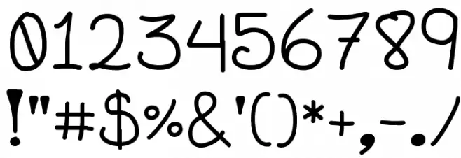 Genesis Handwriting Font OTHER CHARS