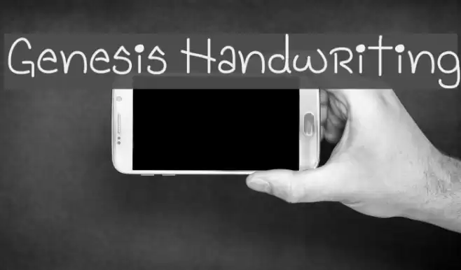Genesis Handwriting Font examples