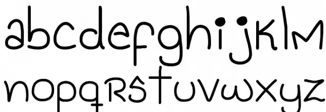 Genesis Handwriting फ़ॉन्ट लोअरकेस
