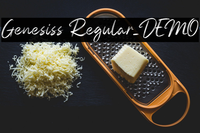 Genesiss Regular_DEMO Example 1