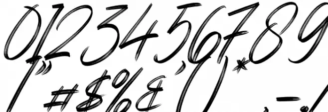 Genesiss Slant_DEMO Font OTHER CHARS