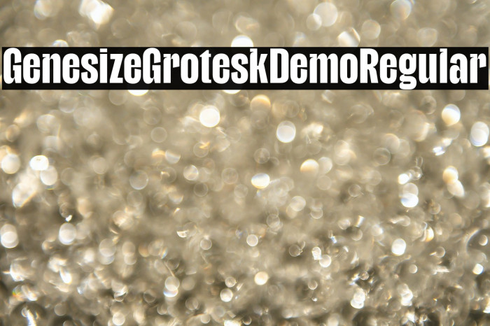 Genesize Grotesk Demo Regular Example 2
