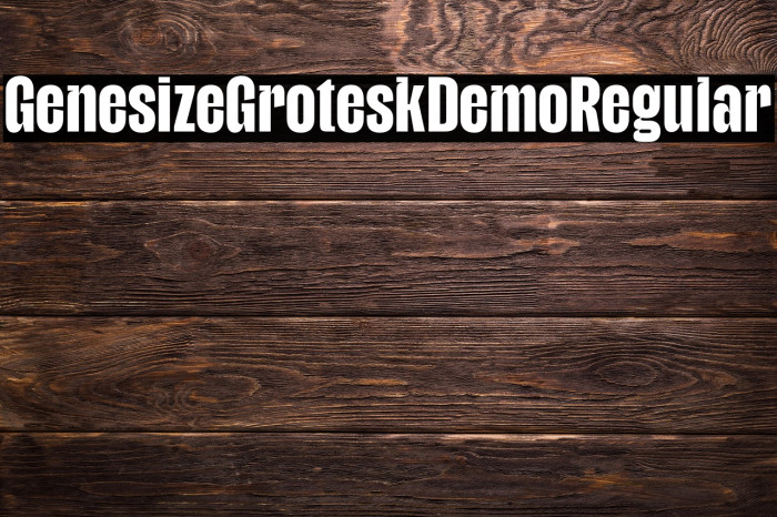 Genesize Grotesk Demo Regular Example 3