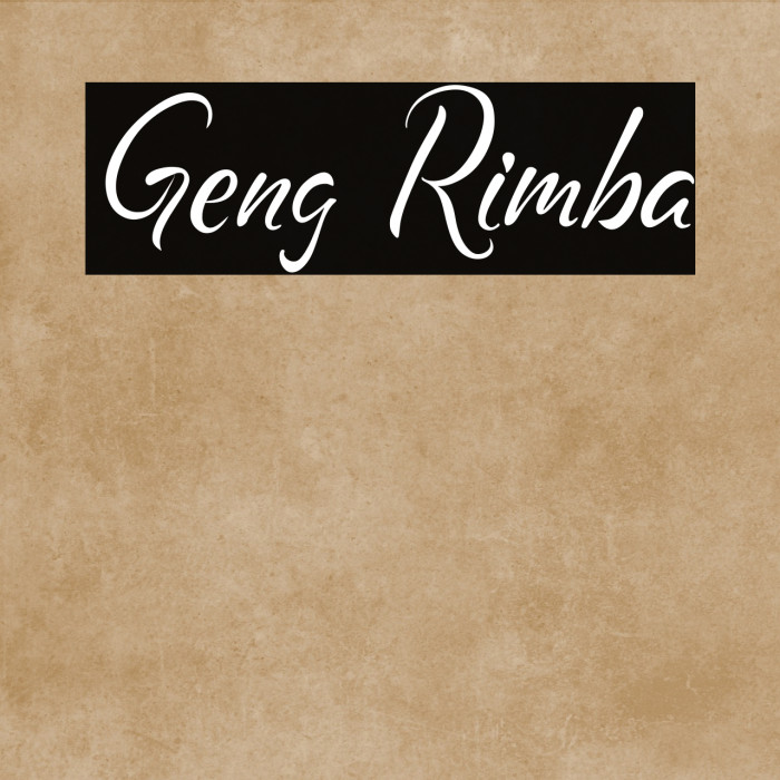 Geng Rimba Example 2