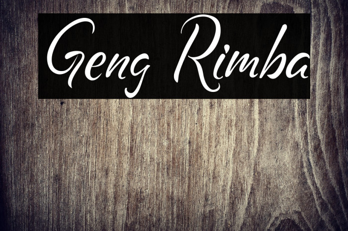 Geng Rimba Example 3