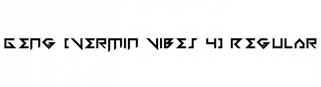 Geng [Vermin Vibes 4] Regular  免费字体下载