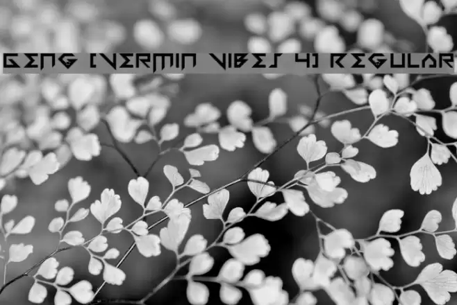 Geng [Vermin Vibes 4] Regular Font examples