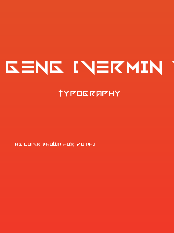 Geng [Vermin Vibes 4] Regular Poster