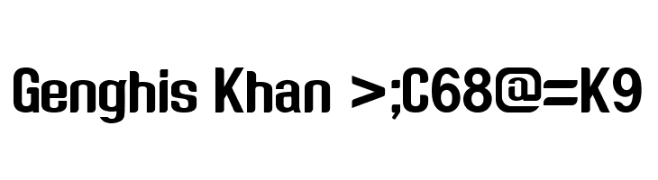 Genghis Khan >;C68@=K9  Скачать бесплатные шрифты
