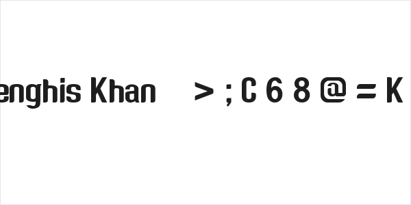 Genghis Khan >;C68@=K9 Logo