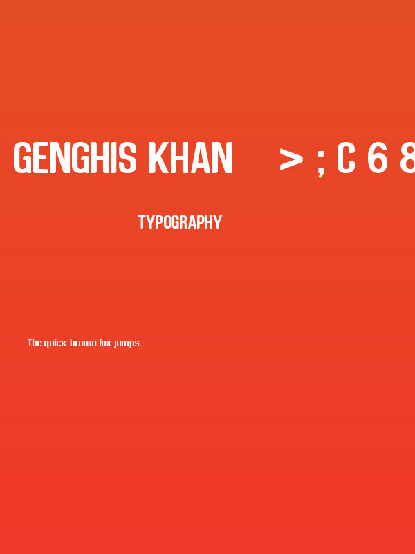 Genghis Khan >;C68@=K9 Poster