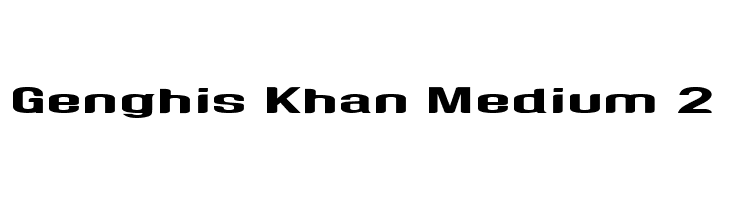 Genghis Khan Medium 2  नि: शुल्क फ़ॉन्ट्स डाउनलोड