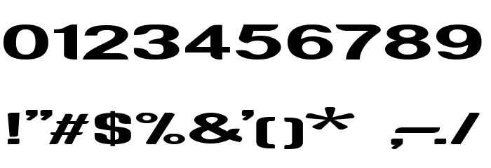 Genghis Khan Medium 2 Font OTHER CHARS