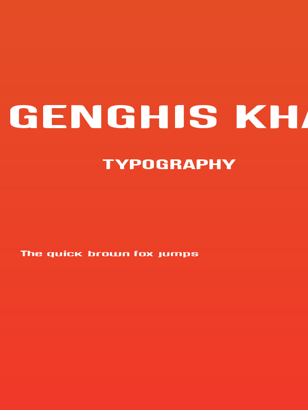 Genghis Khan Medium 2 Poster