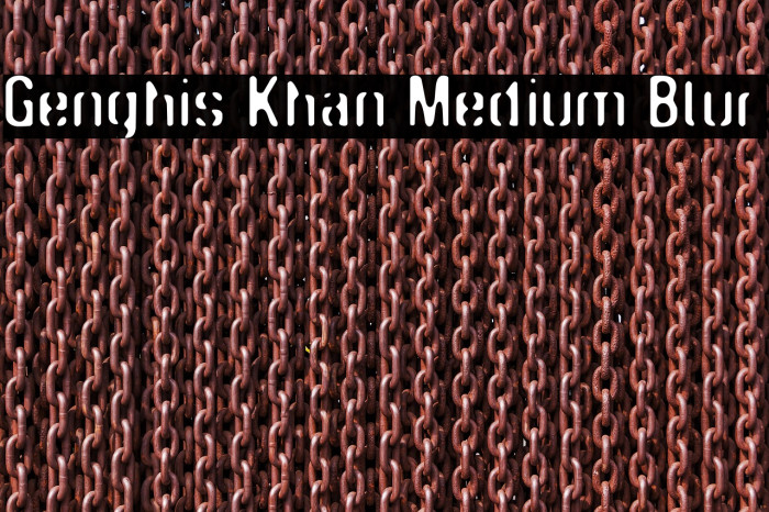 Genghis Khan Medium Blur Example 2