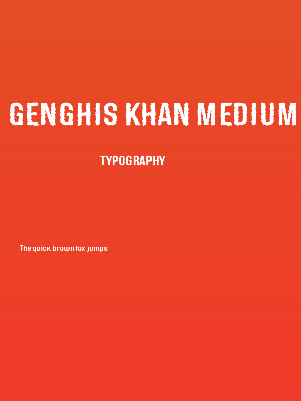 Genghis Khan Medium Distorted Poster