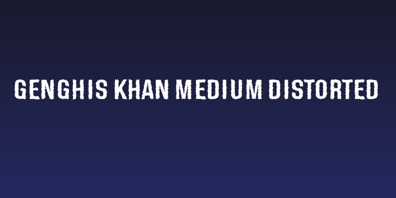Genghis Khan Medium Distorted Social Header