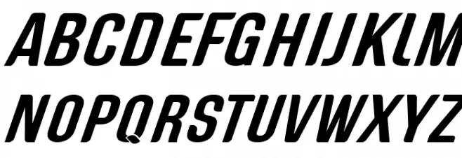 Genghis Khan Medium Oblique Font Litere mari